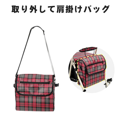 PIPIBEAR シルバーカー 歩行器 買い物カート 手押し車 ショッピングカート アルミ製 座れる 折り畳み 軽量 コンパクト 歩行器 高齢カート 7段階高さ調節 マルチレインカバー付き 肩掛けバッグ 折り畳み式 歩行補助 介護用品 室内室外兼用